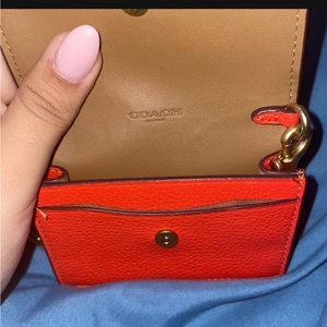 coach wallet on a chain